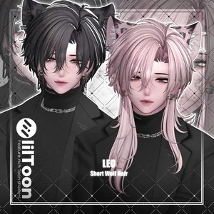 【VRC想定】LEO Short Wolf Hair