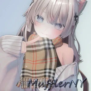 Muffler_NY【吐息＆雪の結晶ギミック付き】