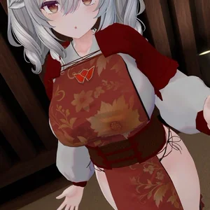 ミルティナ対応　中華風衣装「紅花ハーモニア」