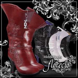 【Florecio】ハイヒールミドルブーツ 17アバター対応